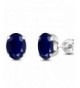 Sterling Sapphire Gemstone Birthstone Earrings