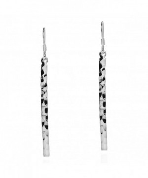 Hammer Texture Sterling Silver Earrings