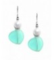 Solares Silvertone Glass Earrings Accent