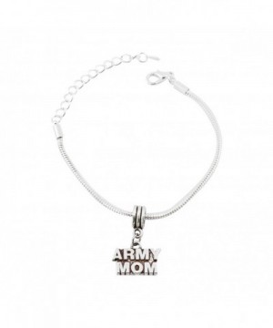 Army Snake Chain Charm Bracelet