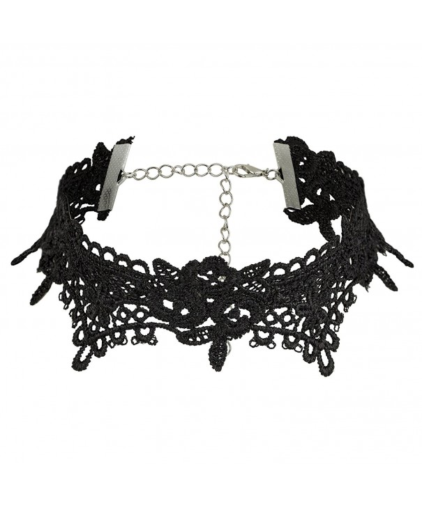 Lux Accessories Floral Collar Necklace