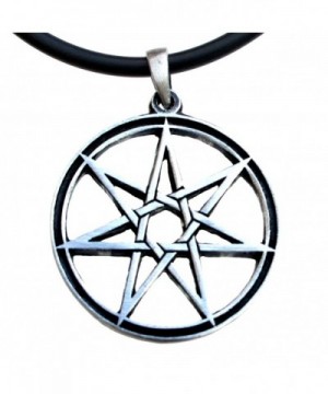 Septagram Pointed Heptagram Pendant Necklace