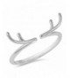 Antlers Animal Sterling Silver Adjustable