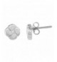 Sterling Silver Diamond Earrings Flawless