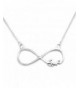 Sterling Silver Infinity Pendant Adjustable
