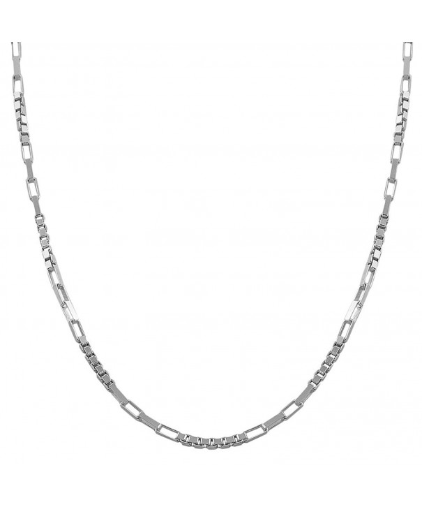 Sterling Silver Alternate Chain Necklace