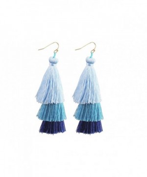 Mina Tiered Fringe Statement Earrings