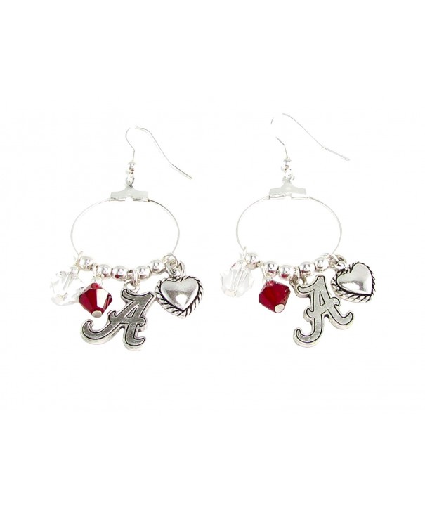 Alabama Crimson Austrian Crystal Earrings