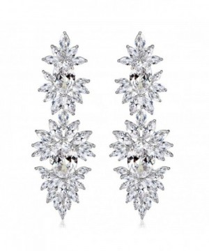 SELOVO Cluster Pierced Earrings Crystal