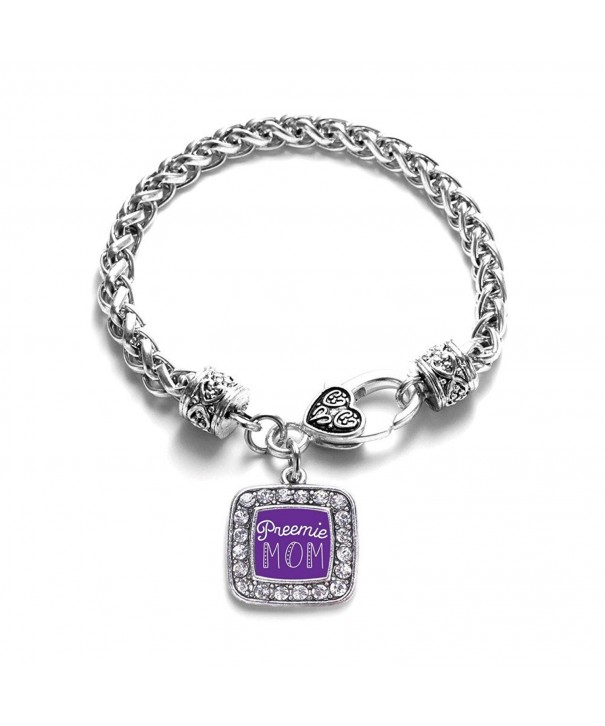 Preemie Classic Silver Crystal Bracelet