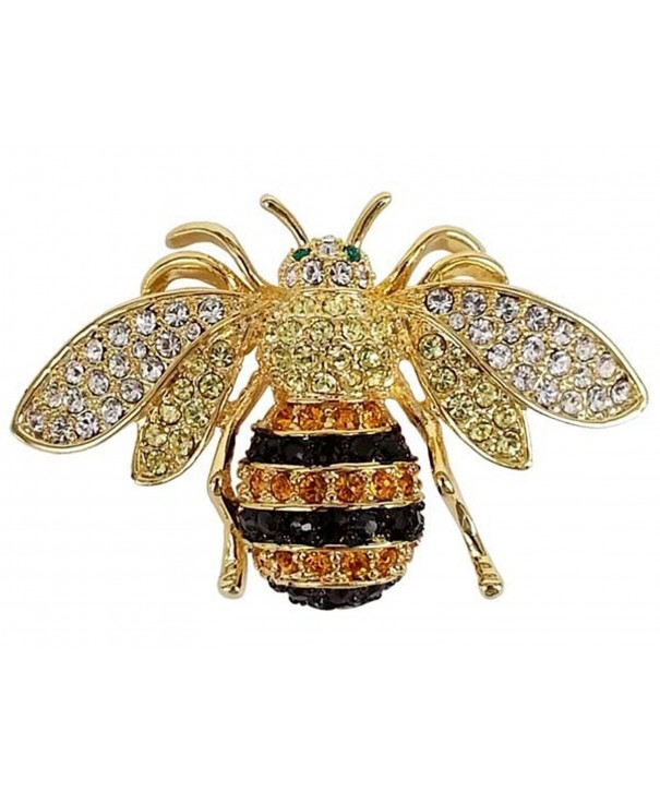 Honey Bee Brooch SWAROVSKI Crystals