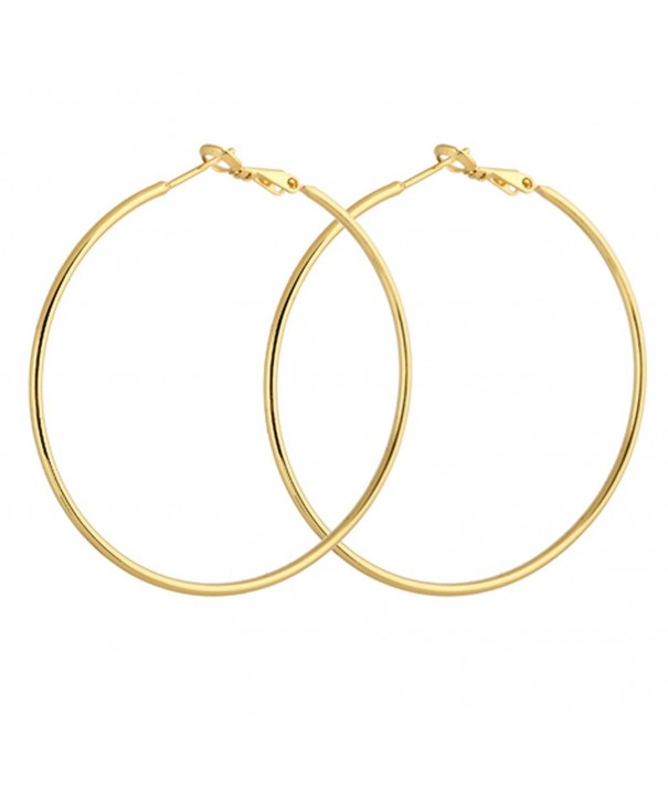 YAZILIND Circle Polished Earrings Diameter