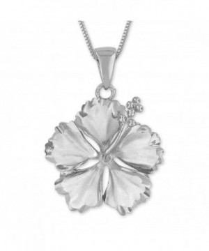 Sterling Silver Hibiscus Necklace Extender