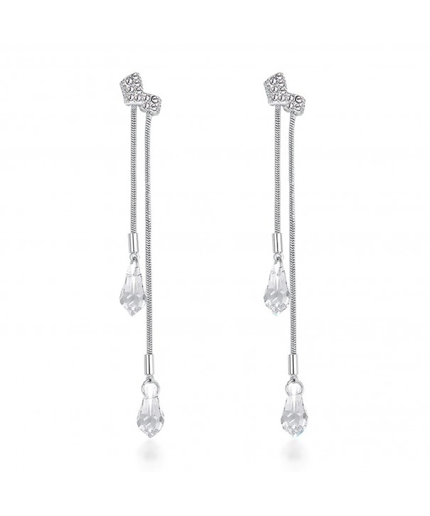 Sterling Teardrop Zirconia Earrings earrings