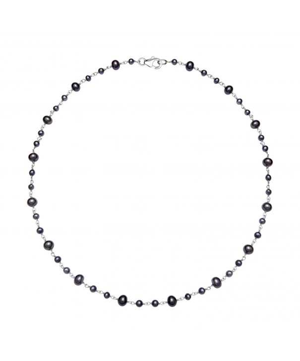 Sterling 3 5 5mm Cultured Freshwater Necklace