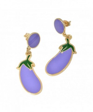 Spinningdaisy Plated Lavender Eggplant Earrings
