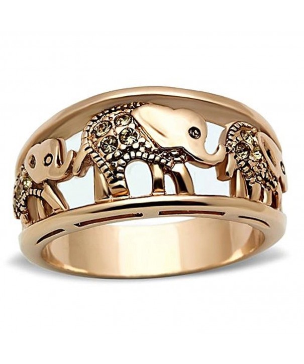 Stainless Steel Filigree Parading Elephants