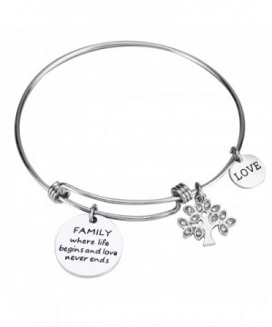 Udobuy Expandable Family Charm Bangle