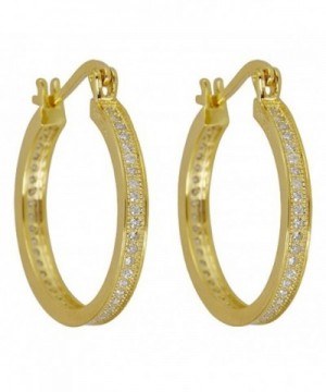 Sterling Zirconia Micropave yellow gold sterling silver