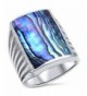 Simulated Abalone Shell Sterling Silver