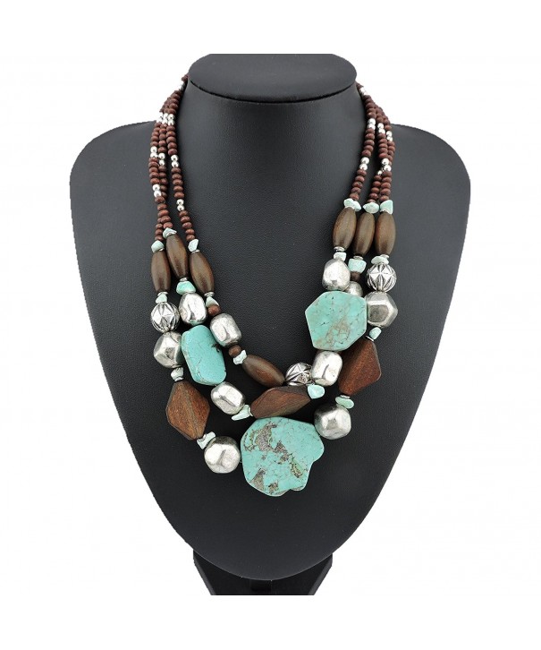 Personalized Layered Turquoise Statement Necklace