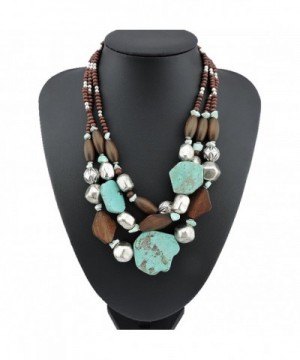 Personalized Layered Turquoise Statement Necklace