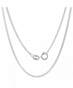 Sterling Silver Cuban Necklace Nickel