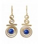 NOVICA Crafted Lazuli Yellow Earrings