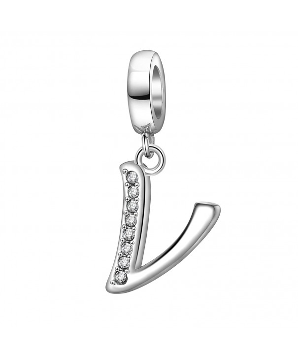 Alphabet Sterling Initial Bracelet Necklace