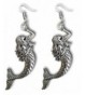 Mermaid Silver Dangle Earrings Pashal
