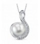 Freshwater Cultured Pendant Necklace Sterling