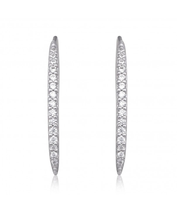 Sterling Zirconia Simulated Diamond Earrings