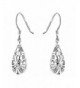 Sterling Vintage Inspired Teardrop Filigree Earrings