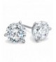 Diamoni Collection Rhodium Sterling Earrings