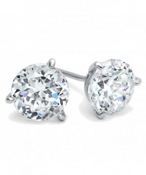 Diamoni Collection Rhodium Sterling Earrings