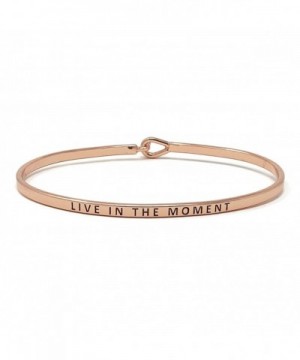 Live Moment Inspirational Bangle Bracelet