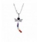 Handmade Gemstone Dragonfly Pendant Necklace