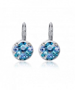 Suyi Austrian Crystal Earrings Multi colored