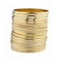 Lux Accessories Goldtone Textured Bracelet