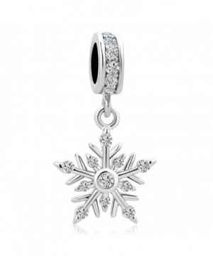 LuckyJewelry Winter Snowflake Charms Bracelets