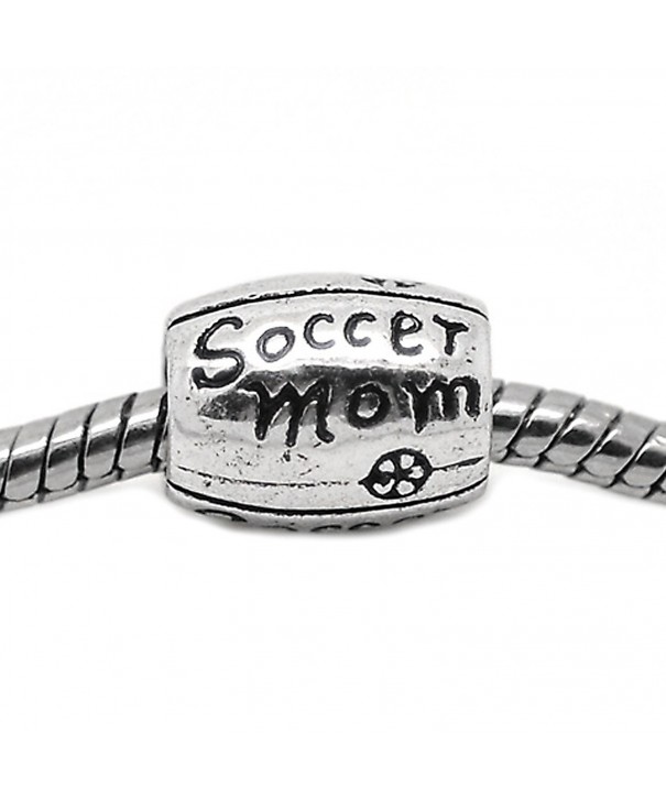 European Design Soccer Spacer Bracelet