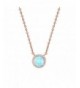 PAVOI Plated Round Bezel Necklace