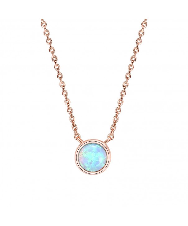 PAVOI Plated Round Bezel Necklace