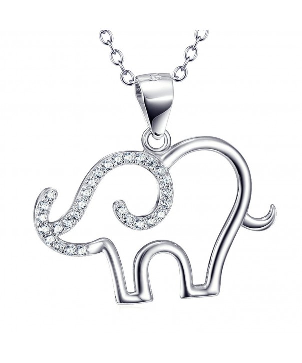 Angel caller Sterling Elephant Necklace