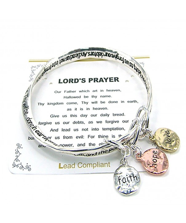 Lords Prayer Bangle Inspirational Bracelet