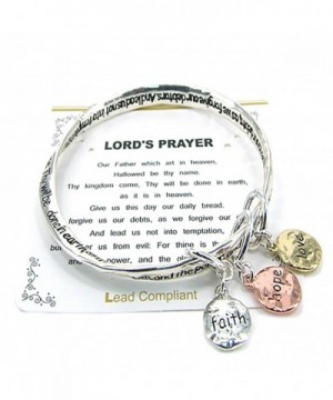 Lords Prayer Bangle Inspirational Bracelet