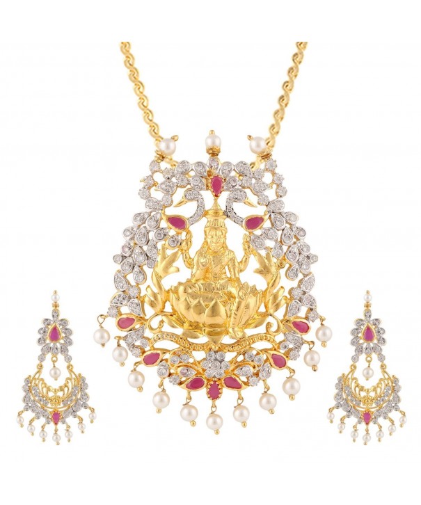 Swasti Jewels Lakshmi Necklace Earrings