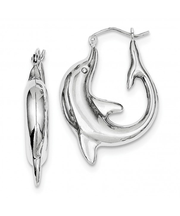 Sterling Silver Dolphin Earrings Approximate