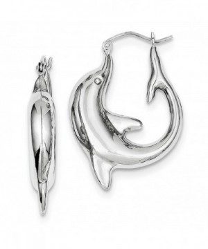 Sterling Silver Dolphin Earrings Approximate