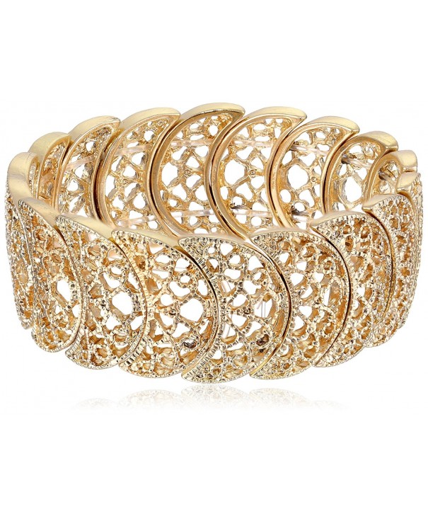 1928 Jewelry Gold Tone Filigree Bracelet